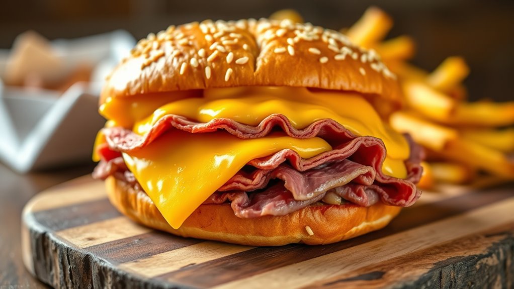 tender beef cheddar onion