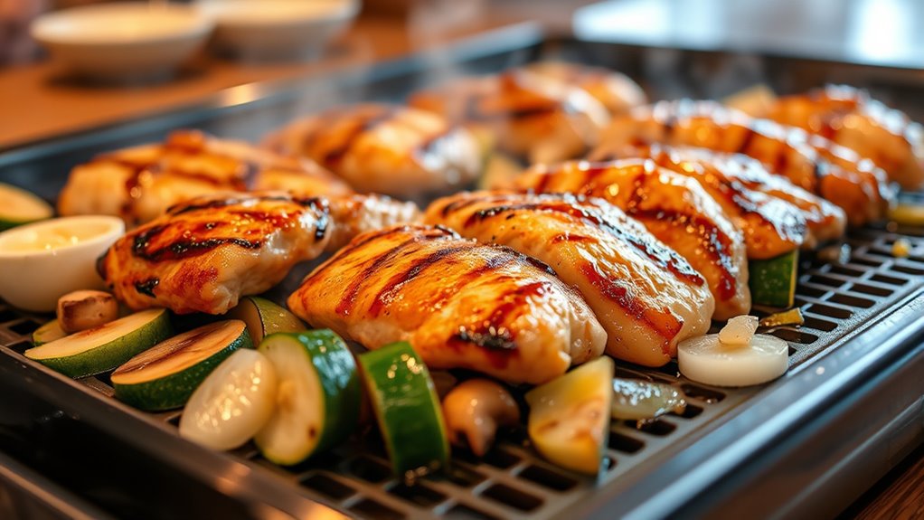 tender seasoned freshly cooked