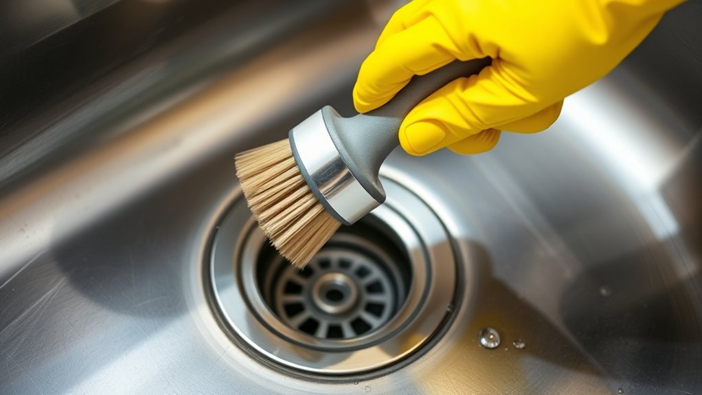 5 Easy Steps to Clean Kitchen Sink Drain Smell 3 thorough drain cleaning process