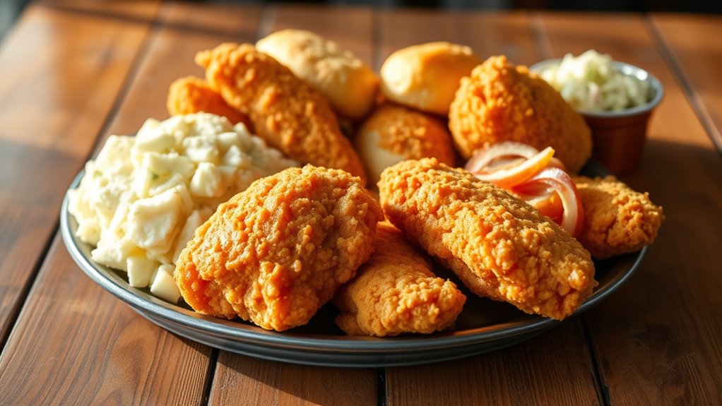 three piece dinner deal
