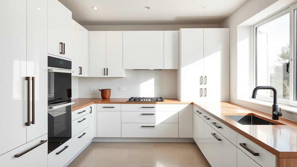 timeless versatile white cabinetry