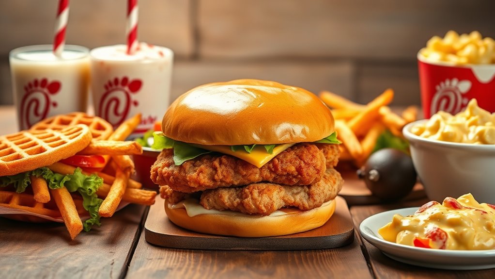 top chick fil a menu items