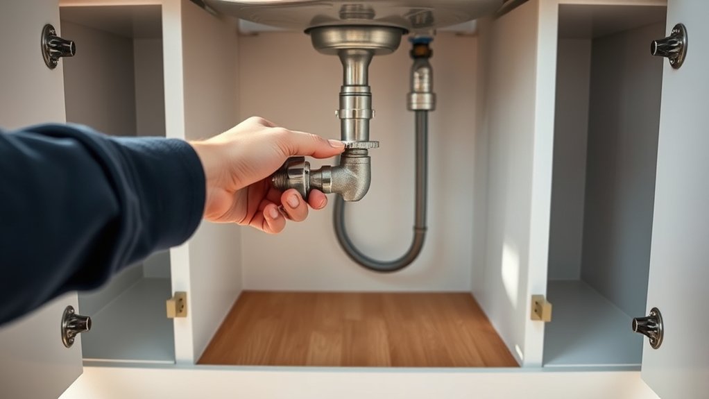 How to Install a Kitchen Sink in 10 Easy Steps 3 turn off drain clear cabinet