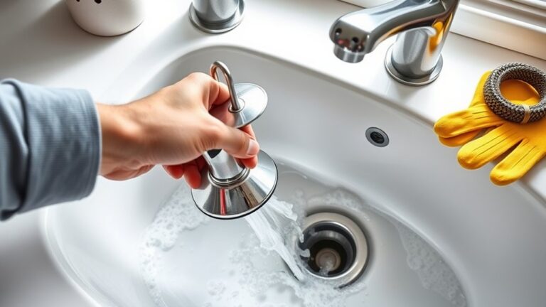 unclog kitchen sink easily