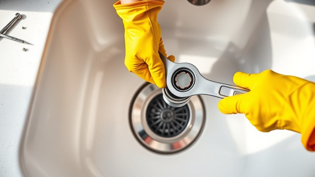 unclogging kitchen sink easily
