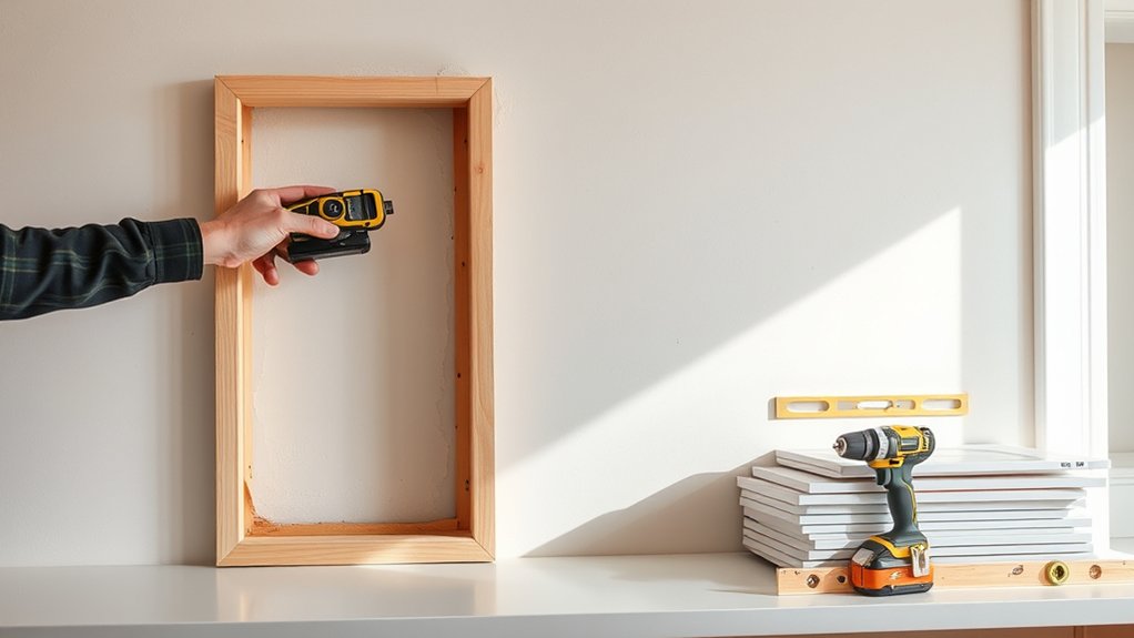 wall repair and stud location