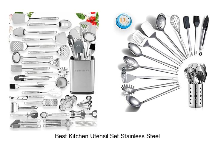 best kitchen utensil set stainless steel