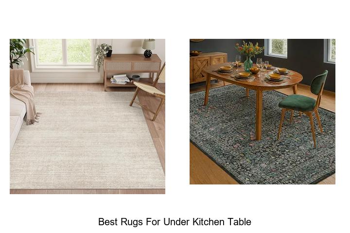 best rugs for under kitchen table